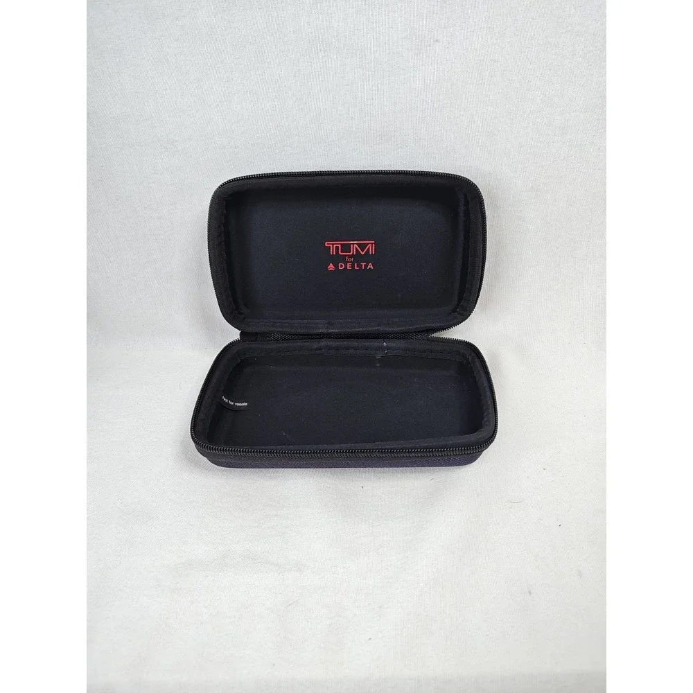 TUMI‎ For Delta Pouch Travel Case Nylon Cosmetic Bag Empty Black 4